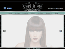Tablet Screenshot of cestlavie-salon.com